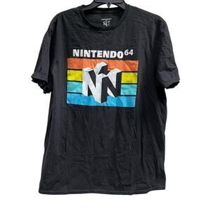 NINTENDO 64 Classic Black graphic tee L
